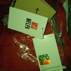 Nike Red and White Sports Jersey